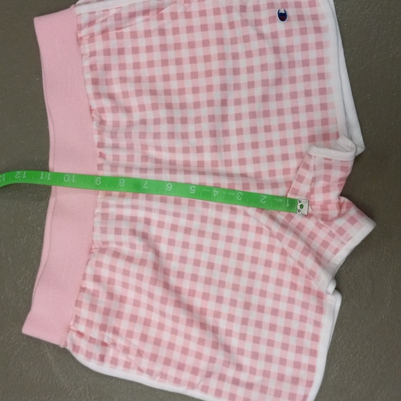 Champion Authentic Athleticwear Pink and White Checkered Top and Matching Shorts - Picture 12 of 16